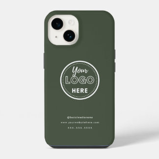 Professionell Branding Minimalist Forest Grönt Log