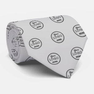Professionell Branding Minimalist Soft Grått Logot Slips