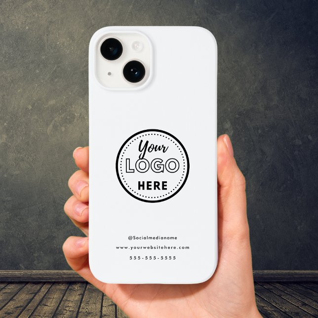 Professionell Branding Minimalist White Promo Logo (Skapare uppladdad)