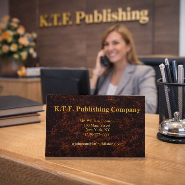 Professionell Bronze Visitkort (Skapare uppladdad)