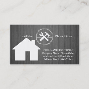 Professionell Builder Carpenter Verktyg Woodworkin Visitkort