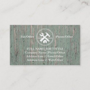 Professionell Builder Carpenter Verktyg Woodworkin Visitkort