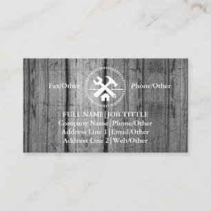 Professionell Builder Carpenter Verktyg Woodworkin Visitkort