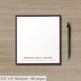 Professionell Burgundy Guld Anteckningsblock