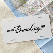 Professionell Business Branded Logotyp White