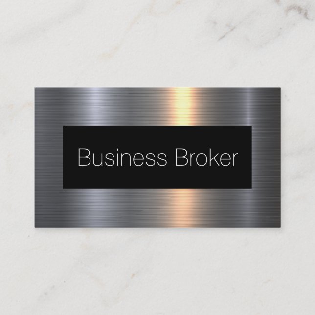 Professionell Business Broker Visitkort (Framsida)