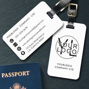 Professionell Business Company Black Logotyp Corpo Bagagebricka