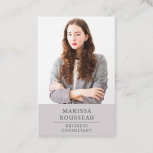 Professionell Business Consultant-fotokort Visitkort