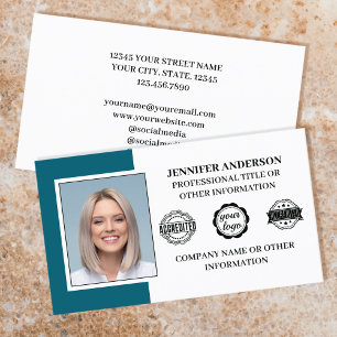 Professionell Business Employee Anpassningsbar Pho Visitkort