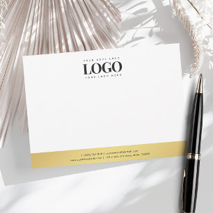 Professionell Business Logotyp Company White och G Anteckningskort