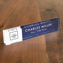 Professionell Business logotyp Desk Namnskylt