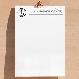Professionell Business Logotyp Header Letterhead Brevhuvud