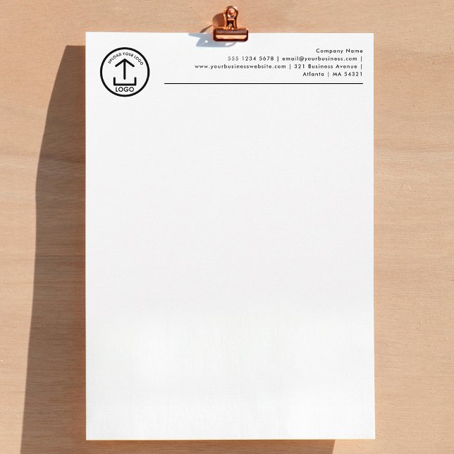Professionell Business Logotyp Header Letterhead Brevhuvud (Professional Business Logo Header Letterhead)