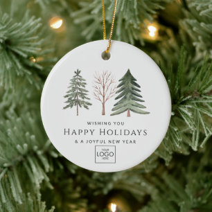 Professionell Business Logotyp Minimal jul Julgransprydnad Keramik