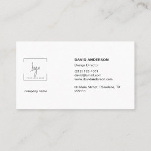 Professionell Business logotyp Modern Snyggt svart Visitkort