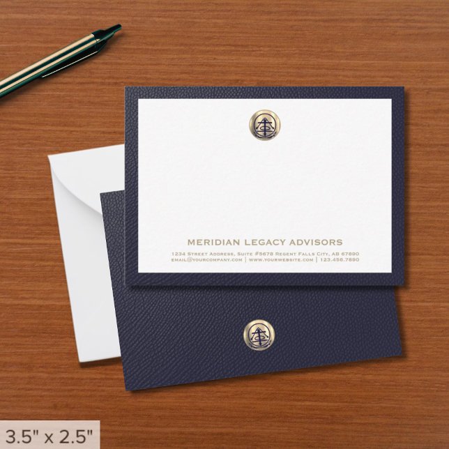 Professionell Business Logotyp Note Card Anteckningskort (Skapare uppladdad)