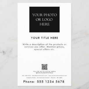 Professionell Business Logotyp Photo Promotional Flygblad