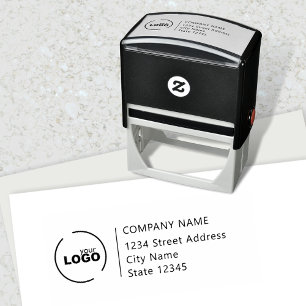 Professionell Business Logotyp Självfärgande Stämpel