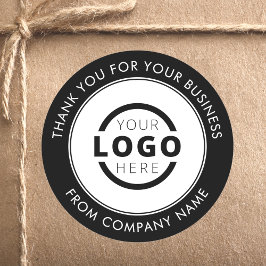 Professionell Business Logotyp - Tack för främjand Runt Klistermärke