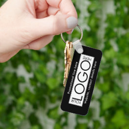 Professionell Business Logotyp Text Promo Gifts Bl Nyckelring