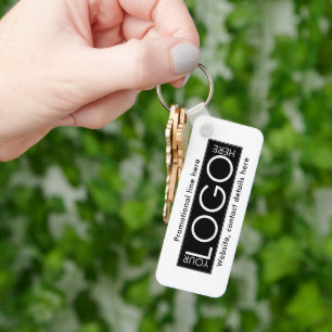 Professionell Business Logotyp Text Promo Gifts Wh Nyckelring