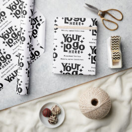 Professionell Business Logotyp Text Promoted Retro Presentpapper