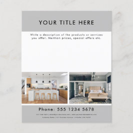 Professionell Business Promoting 2 Photo & Text Flygblad