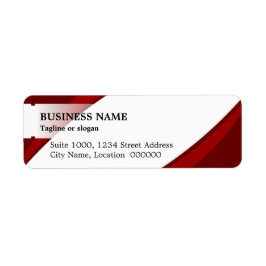 Professionell Business Red Returadress Etikett