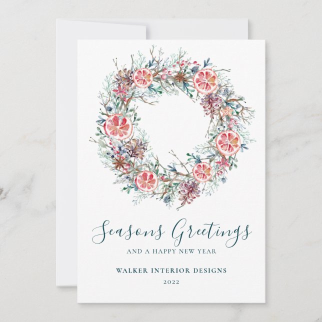 Professionell Business Säsonhälsningars - jul Julkort (Framsida)