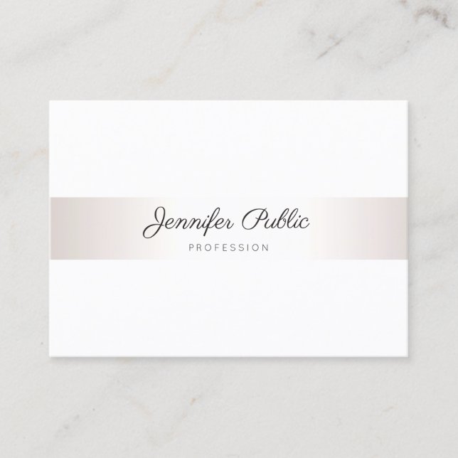 Professionell Calligraphy Elegant Modern Minimalis Visitkort (Framsida)