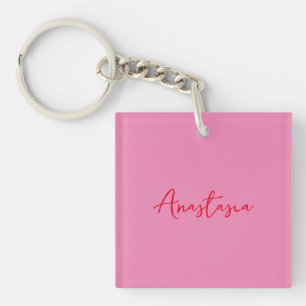 Professionell calligraphy namn anpassningsbar rosa