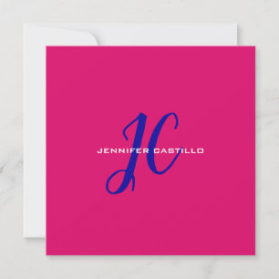 Professionell Calligraphy Script Monogram Girly