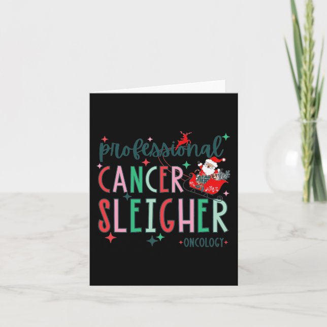 Professionell Cancer Sleigher Oncology Nurse Krist Kort (Framsida)