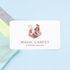 Professionell Carpet Städning, Golv Städning, Matt Visitkort