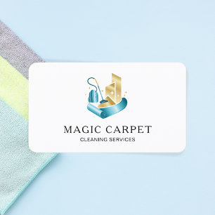 Professionell Carpet Städning och Golv Städning Visitkort