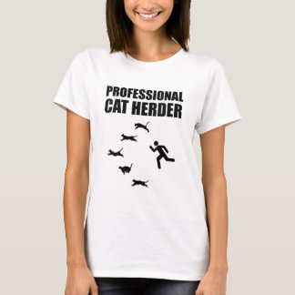 Professionell Cat Herder Funny Samlare Cats T Shirt