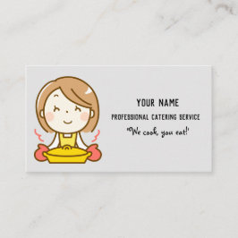 Professionell Catering Service Cute Food Visitkort