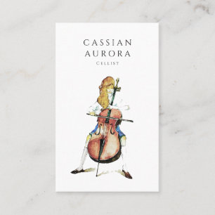 Professionell Cellist and Music Teacher Visitkort