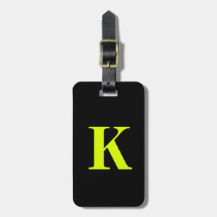 Professionell Chartreuse Gult Neon Black Monogram Bagagebricka