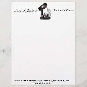 Professionell Chef & Baker Letterhead-mall Brevhuvud