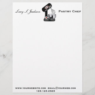 Professionell Chef & Baker Letterhead-mall Brevhuvud