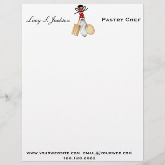 Professionell Chef & Baker Letterhead-mall Brevhuvud