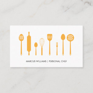 Professionell Chef Cooking Utensils Visitkort