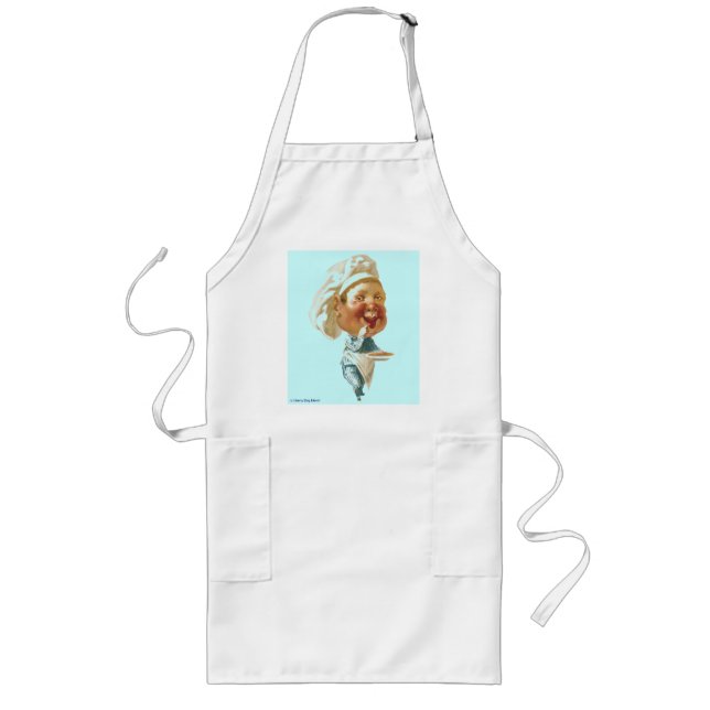 Professionell Chef's Apron - Long - Whimsical - Ro Långt Förkläde (Framsidan)