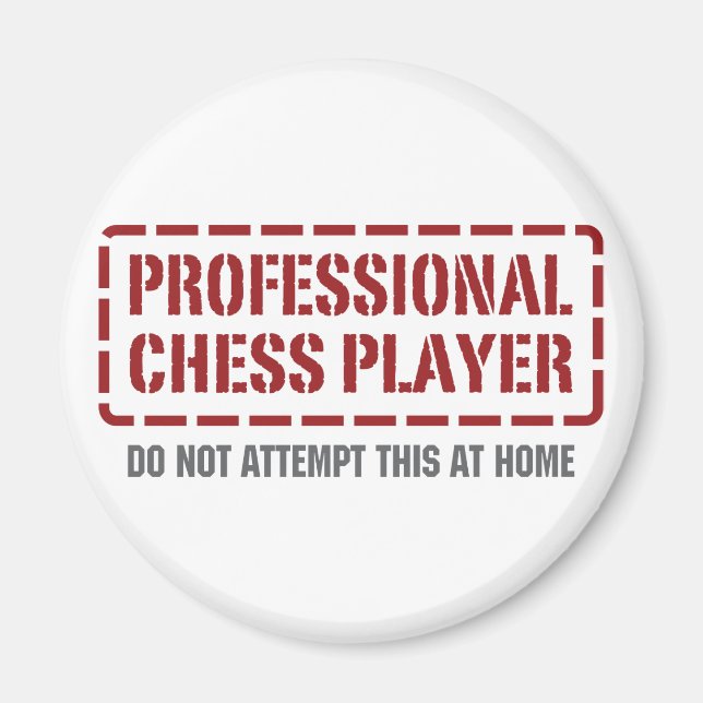 Professionell Chess Player Magnet (Framsidan)