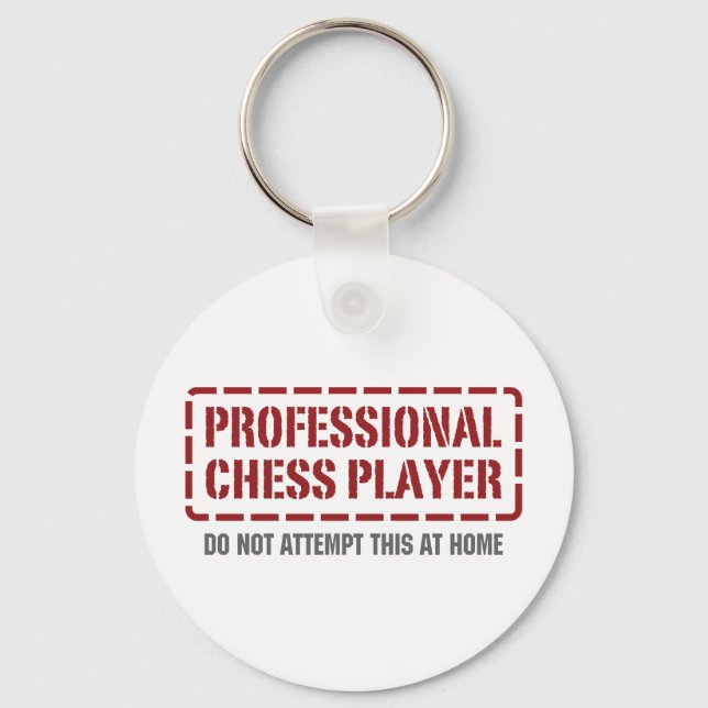 Professionell Chess Player Nyckelring (Framsida)