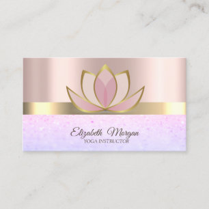 Professionell Chic Elegant Bokeh, Lotus Visitkort