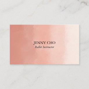 Professionell Chic Minimalistisk vattenfärgspensel Visitkort