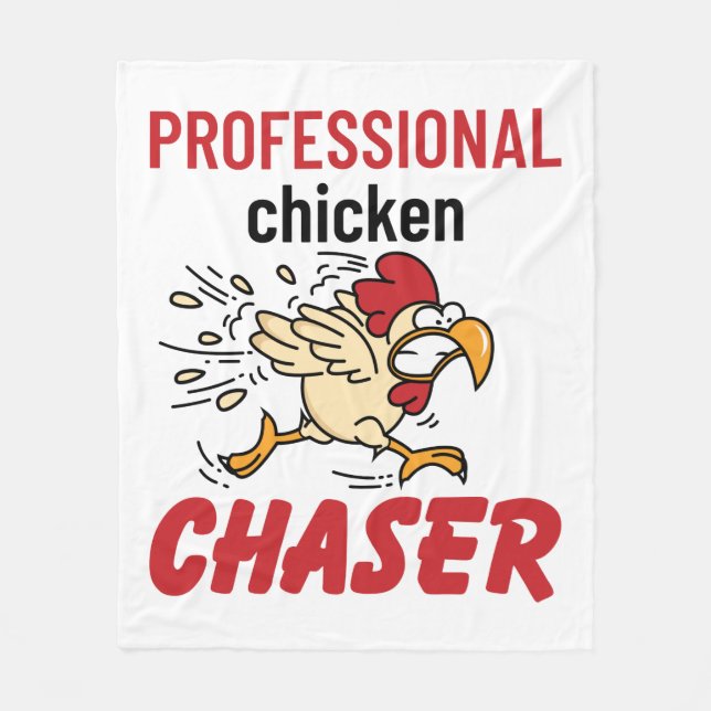 Professionell Chicken Chaser Chicken Farmer Fleecefilt (Framsidan)