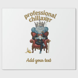 Professionell Chillaxare Apkung Rolig Cool App Presentpapper